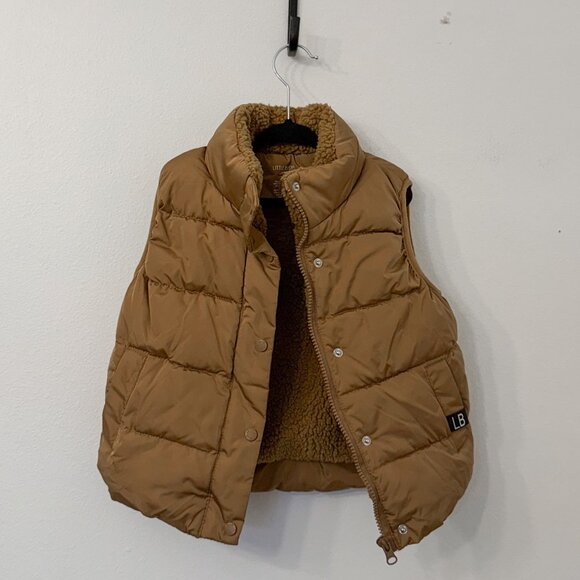 Little Bipsy Camel Sherpa Vest - Picture 1 of 3